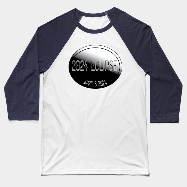 Eclipse 2024 Solar Event Baseball T-Shirt by Aurora X